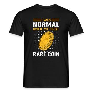 Les collectionneurs de pièces de monnaie Numismatique collectent des pièces - T-shirt homme - noir - Devant - AI Model Male 178 light (178cm)