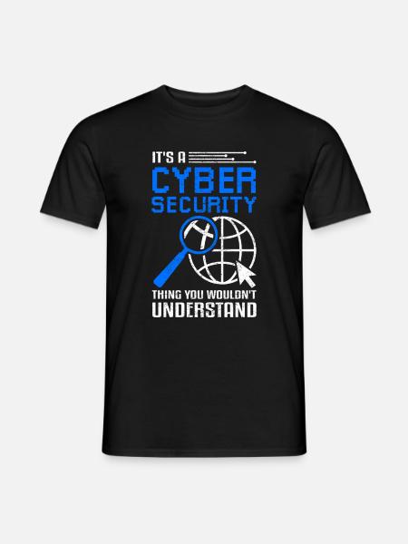 Cyber Security Internet Security - T-skjorte herre - svart