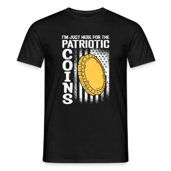 Les pièces numismatiques collectionnent les collectionneurs de pièces - T-shirt homme - noir - Devant - AI Model Male 178 light (178cm)