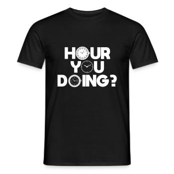 Watch Collector Joke Collect Watches - Men's T-Shirt - black - Front - AI Model Male 178 light (178cm)