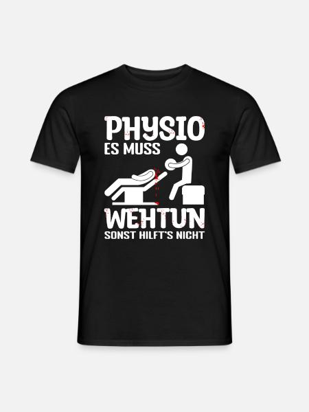 Physio Physiotherapeut - Männer T-Shirt - Schwarz