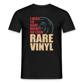 Disque Collector Retro Vinyl - T-shirt homme - noir - Devant - AI Model Male 178 light (178cm)