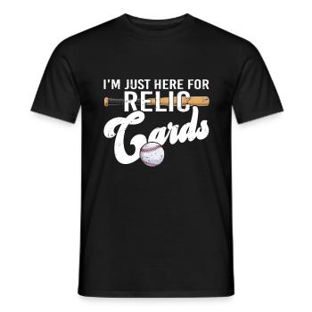 Retro Baseball Karten Sammelkarten - Männer T-Shirt - Schwarz - Vorne - AI Model Male 178 light (178cm)