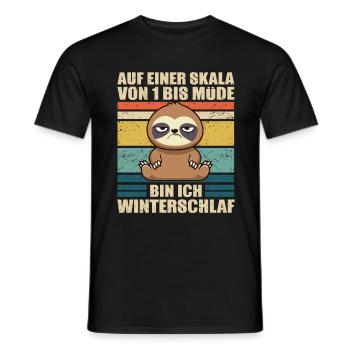 Paresseux Collègues lève-tard fatigués - T-shirt homme - noir - Devant - AI Model Male 178 light (178cm)