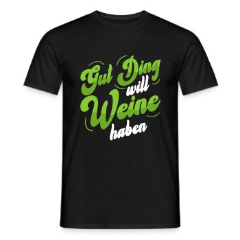 Winzer Weinlese Weinbauer Weinberg - Männer T-Shirt - Schwarz - Vorne - AI Model Male 178 light (178cm)