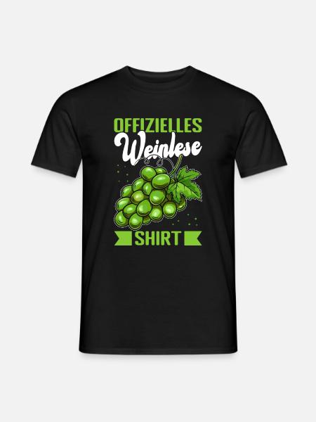 Weinlese Winzer Weinberg Weinbauer - Männer T-Shirt - Schwarz