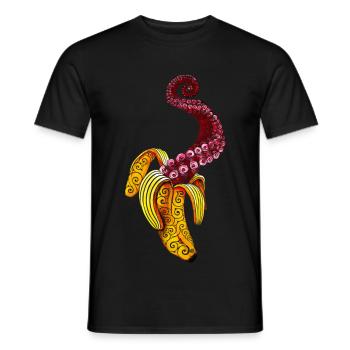 Wirbelnde Mutant-Banane - Männer T-Shirt - Schwarz - Vorne - AI Model Male 178 light (178cm)