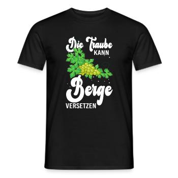 Winzer Trauben Weinberg Weinbau - Männer T-Shirt - Schwarz - Vorne - AI Model Male 178 light (178cm)