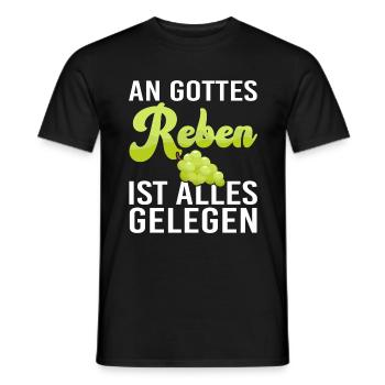 Winzer Trauben Weinberg Gottes Reben - Männer T-Shirt - Schwarz - Vorne - AI Model Male 178 light (178cm)