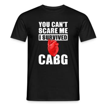 Coronary bypass surgery heart surgery - Men's T-Shirt - black - Front - AI Model Male 178 light (178cm)