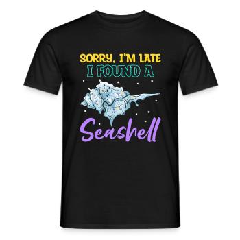 Collecteur de coquillages Collection de moules Moules - T-shirt homme - noir - Devant - AI Model Male 178 light (178cm)
