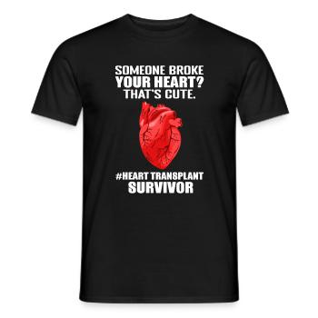 Herztransplantation Lustig Herz OP - Männer T-Shirt - Schwarz - Vorne - AI Model Male 178 light (178cm)