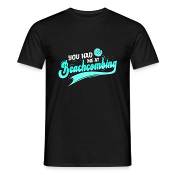 Collecte de moules Beachcombing - T-shirt homme - noir - Devant - AI Model Male 178 light (178cm)