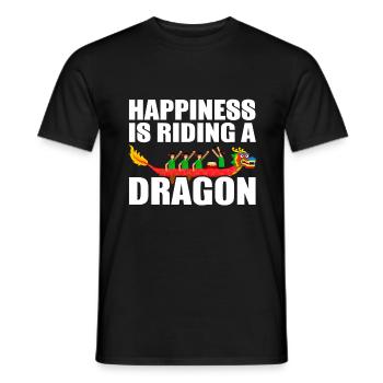Dragon Boat Paddling Dragonboat - Men's T-Shirt - black - Front - AI Model Male 178 light (178cm)