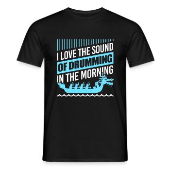Dragon Boat Caller Dragonboat Racing - Men's T-Shirt - black - Front - AI Model Male 178 light (178cm)
