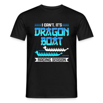 Dragon Boat Fun & Dragonboat Paddling - Men's T-Shirt - black - Front - AI Model Male 178 light (178cm)