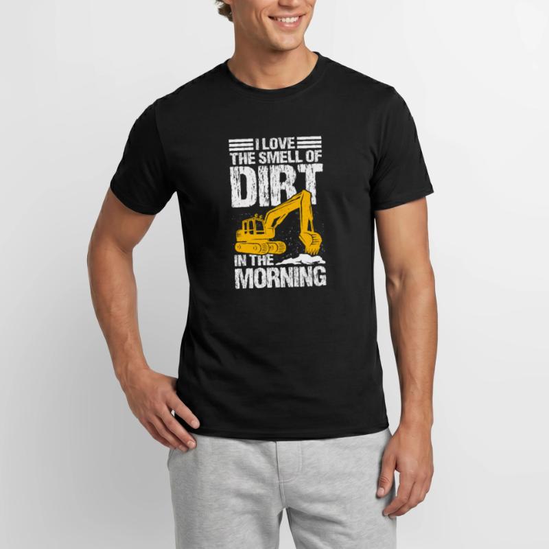 Baggerführer Baggerfahrer Dreck baggern Männer T-Shirt