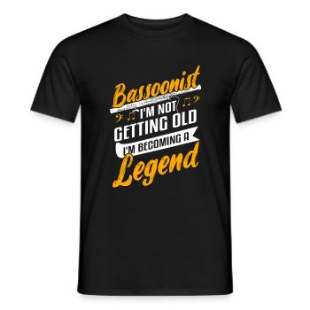 Basson Faggotist Legend Orchestra - T-shirt homme - noir - Devant - AI Model Male 178 light (178cm)