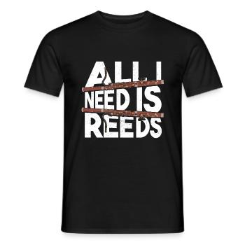 Bassoon Faggotist Musician Reed - Men's T-Shirt - black - Front - AI Model Male 178 light (178cm)