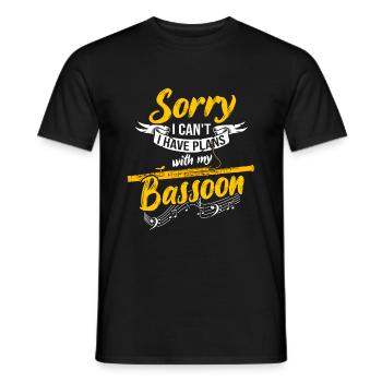Basson Faggotist Orchestra Musicien - T-shirt homme - noir - Devant - AI Model Male 178 light (178cm)