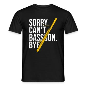 Fagott Orchester Musiker Fagottist - Männer T-Shirt - Schwarz - Vorne - AI Model Male 178 light (178cm)