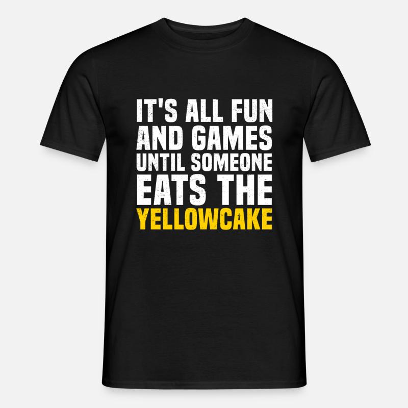 Yellowcake Atomenergie Nuklear Atomkraft - Männer T-Shirt - Schwarz