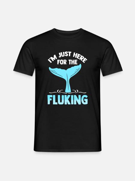 Wal Schwanzflosse Buckelwal Meeressäuger - Männer T-Shirt - Schwarz