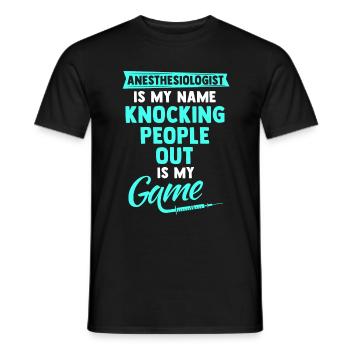 Anesthésiste Lustig Anesthésie Anesthésie - T-shirt homme - noir - Devant - AI Model Male 178 light (178cm)