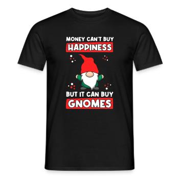 Jardinier Nains Gnomes de jardin Drôle - T-shirt homme - noir - Devant - AI Model Male 178 light (178cm)