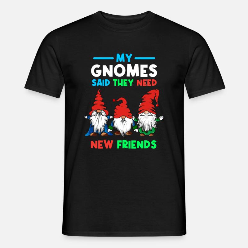 Gartenzwerge Gärtner Zwerg Gnom - Männer T-Shirt - Schwarz