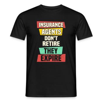 Versicherungsvertreter Aktuar Lebensversicherung - Männer T-Shirt - Schwarz - Vorne - AI Model Male 178 light (178cm)