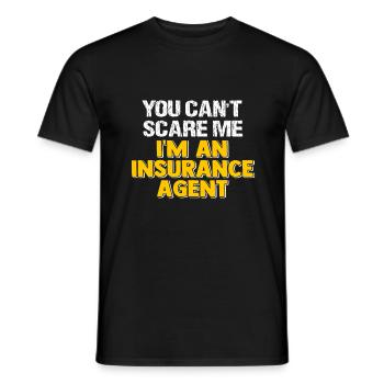 Versicherungsvertreter Aktuar Lebensversicherung - Männer T-Shirt - Schwarz - Vorne - AI Model Male 178 light (178cm)