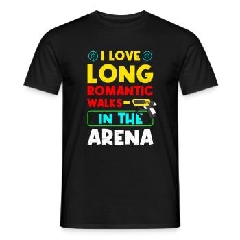 Laser Tag Funny Laser Gun Laser Tag - Men's T-Shirt - black - Front - AI Model Male 178 light (178cm)