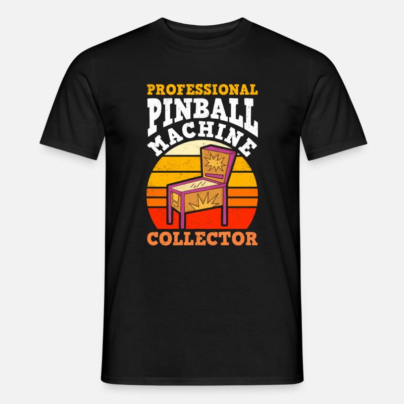 Pinball Game Arcade Flipperautomat - Männer T-Shirt - Schwarz