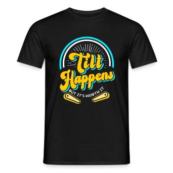 Pinball Arcade Jeu Pinball Machine - T-shirt homme - noir - Devant - AI Model Male 178 light (178cm)