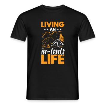 Scouts Camping Tents Adventure Camps - Men's T-Shirt - black - Front - AI Model Male 178 light (178cm)