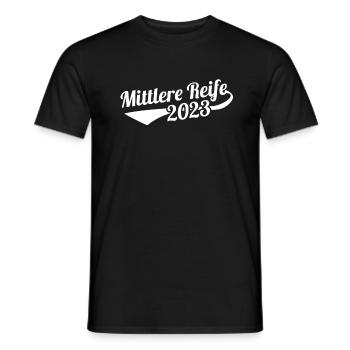 Abschluss Realschule Mittlere Reife 2023 - Männer T-Shirt - Schwarz - Vorne - AI Model Male 178 light (178cm)