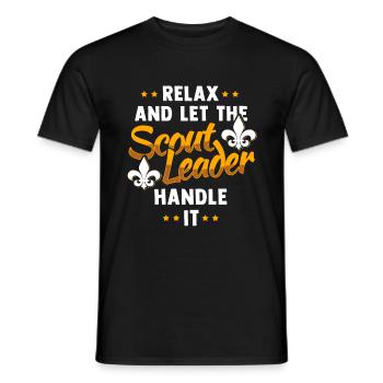 Scout Guide Scouting Camping Scout - Men's T-Shirt - black - Front - AI Model Male 178 light (178cm)