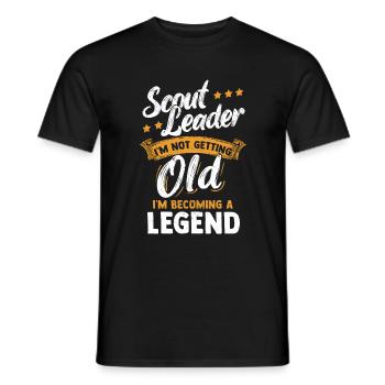 Pfadfinderführer Legende Pfadfinder in Rente - Männer T-Shirt - Schwarz - Vorne - AI Model Male 178 light (178cm)