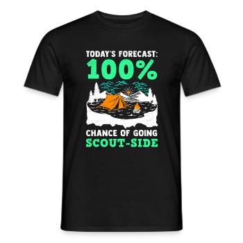 Scout Scout Guide Scouting Camping - Men's T-Shirt - black - Front - AI Model Male 178 light (178cm)