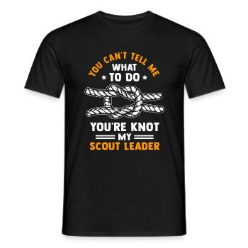 Scouting Pfadfinder Camping - Männer T-Shirt - Schwarz - Vorne - AI Model Male 178 light (178cm)