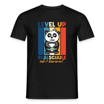 Realschule Einschulung Gamer - Männer T-Shirt - Schwarz - Vorne - AI Model Male 178 light (178cm)