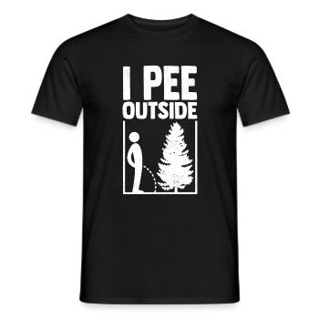 Camping Camping Outdoor Camping Nature - Men's T-Shirt - black - Front - AI Model Male 178 light (178cm)