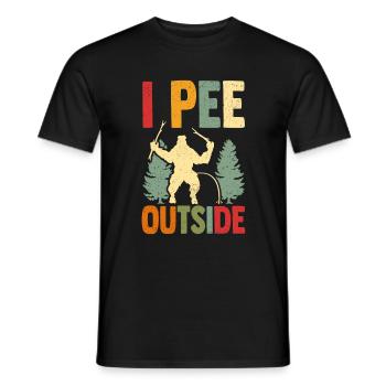 Camping Camper Tents Camper - Men's T-Shirt - black - Front - AI Model Male 178 light (178cm)