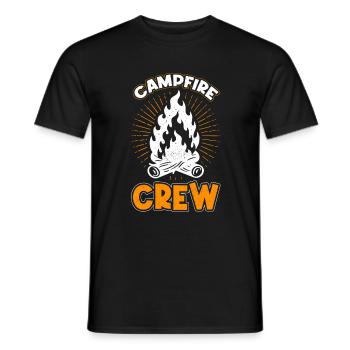 Lagerfeuer Camping Camper Outdoor - Männer T-Shirt - Schwarz - Vorne - AI Model Male 178 light (178cm)