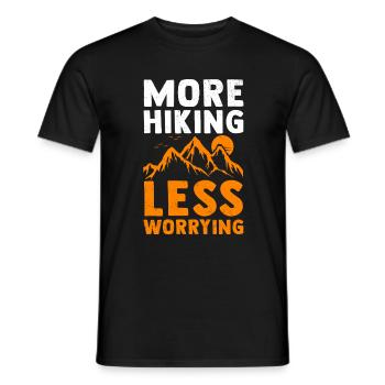Randonnée alpiniste Randonnée Escalade - T-shirt homme - noir - Devant - AI Model Male 178 light (178cm)