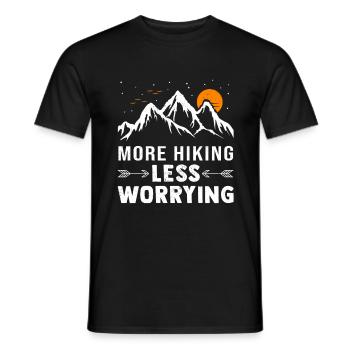 Randonnée en montagne Randonnée alpinistes - T-shirt homme - noir - Devant - AI Model Male 178 light (178cm)