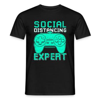 Zocker Gaming Gamer Videospiel Jeu vidéo - T-shirt homme - noir - Devant - AI Model Male 178 light (178cm)