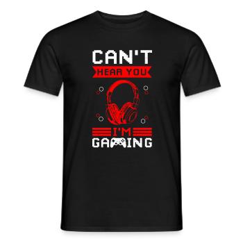 Jeux Vidéo Jeux Gamer Gamer Nerd - T-shirt homme - noir - Devant - AI Model Male 178 light (178cm)