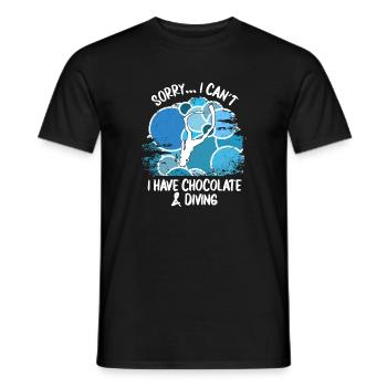 Plongeurs Plongée sous-marine Plongée sous-marine Plongée sous-marine - T-shirt homme - noir - Devant - AI Model Male 178 light (178cm)